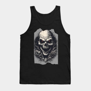 Sinister Dominion Evil Skull Red Eyes Dark Art Tank Top